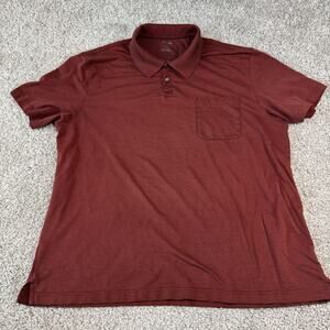 Van Heusen Polo Shirt Mens XXL Red Classic Fit Golf Casual Short Sleeve